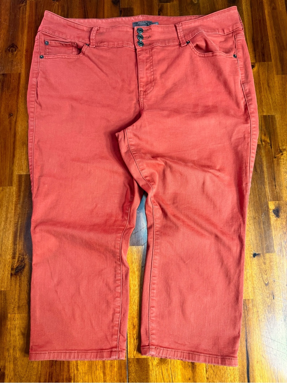 Torrid Coral Crop Super Soft High-Rise Skinny Jegging Size 20